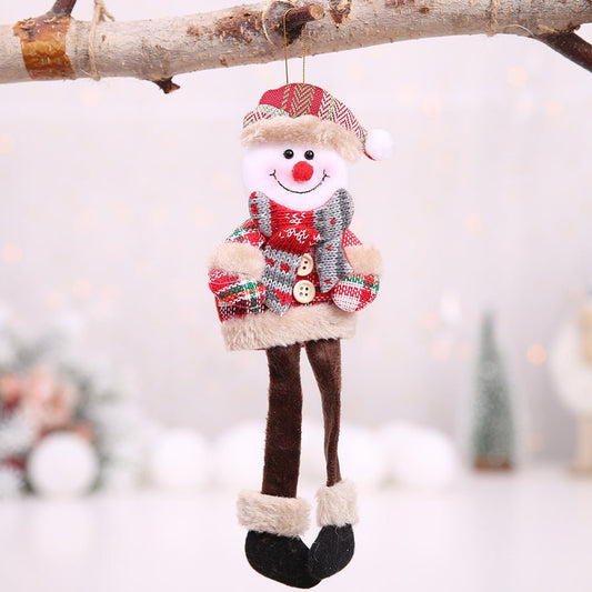 Décoration de noël Vieil Homme Bonhomme De Neige Poupée - Ivory Deals Market