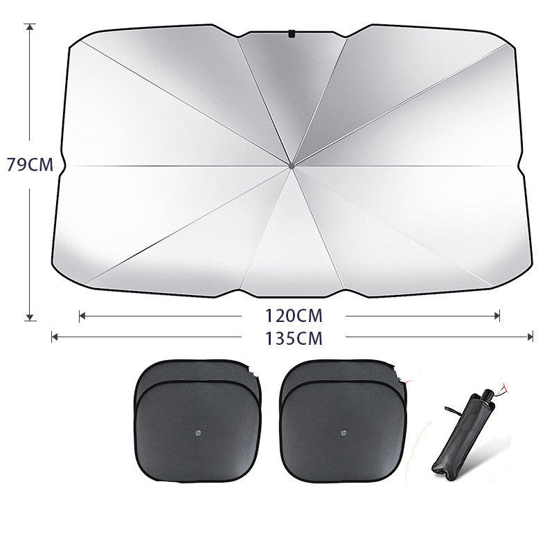 Parasol de protection UV pour pare-brise de voiture pliable, isolant thermique, couverture de fenêtre avant automatique, accessoire d'été pour l'intérieur