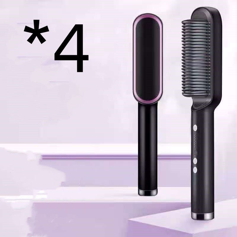 Défriser Les cheveux Peigne Redresseur Et Cheveux Bouclés à Double usage Air Chaud Peigne Électrique Chauffage Curling Tige Ions Négatifs Doesn pas Dommage Cheveux - Ivory Deals Market