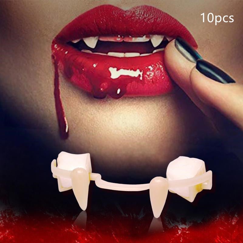 Dents de vampire rétractables pour Halloween, accessoires de costume pour soirée masquée, horreur et zombie. - Ivory Deals Market