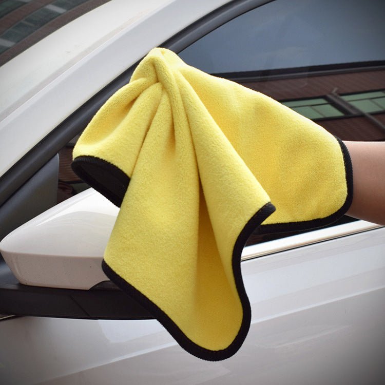 Deux couleurs Serviette de nettoyage pour voiture à double face utilisable pour le lavage de voiture - Ivory Deals Market