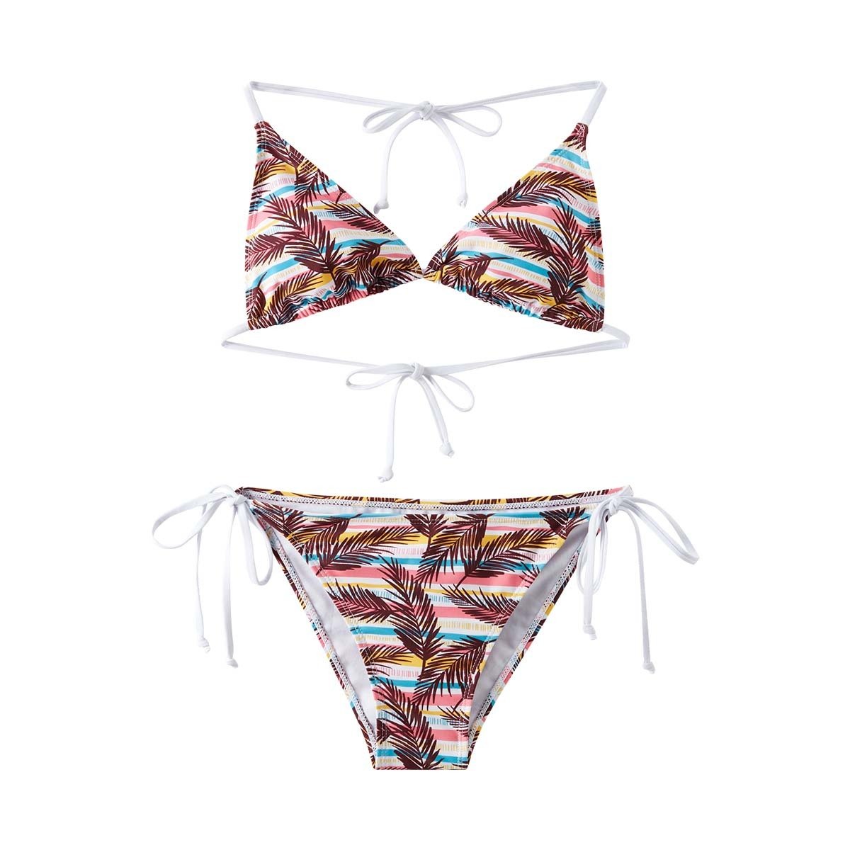 Deux pièces pour femmes adultes, string à spaghetti sexy et haut de bikini, SummerVacation, natation, spa, surf, baignade, piscine - Ivory Deals Market