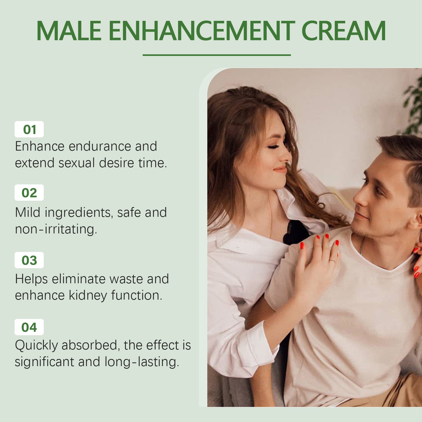 Crème de massage pour le cou pour hommes, soin doux et nourrissant au ginseng.