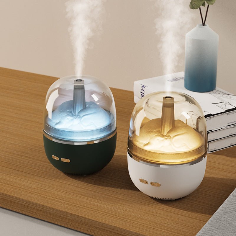 Diffuseur d'air d'humidificateur d'huiles essentielles, atomiseur ultrasonique, lumière colorée, volume de brouillard élevé, accessoires pour le bureau et la maison. - Ivory Deals Market