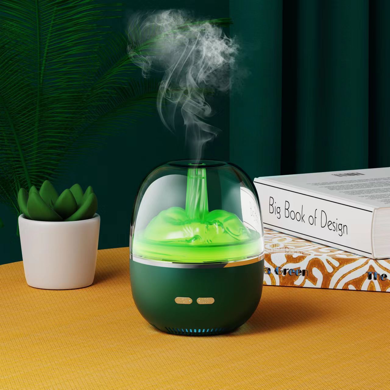 Diffuseur d'air d'humidificateur d'huiles essentielles, atomiseur ultrasonique, lumière colorée, volume de brouillard élevé, accessoires pour le bureau et la maison. - Ivory Deals Market