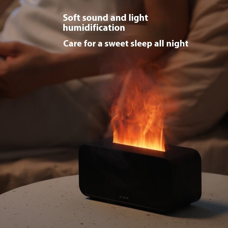 Diffuseur d'arôme à simulation de timing, USB, pour la maison. Humidificateur à flamme pour l'air avec machine d'aromathérapie. - Ivory Deals Market