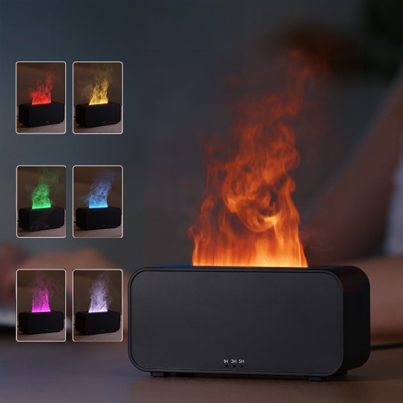 Diffuseur d'arôme à simulation de timing, USB, pour la maison. Humidificateur à flamme pour l'air avec machine d'aromathérapie. - Ivory Deals Market