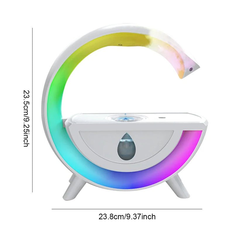 Diffuseur de brume créatif pour la maison ou le bureau, pulvérisateur d'eau anti - gravité avec lumière nocturne RGB, cadeau de Noël. - Ivory Deals Market