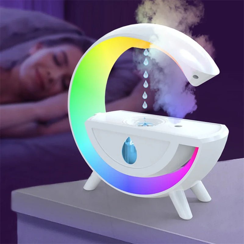 Diffuseur de brume créatif pour la maison ou le bureau, pulvérisateur d'eau anti - gravité avec lumière nocturne RGB, cadeau de Noël. - Ivory Deals Market