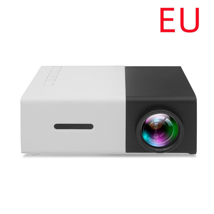 Projecteur portable 3D HD à domicile avec haut-parleur HDMI et port USB, mini projecteur YG300