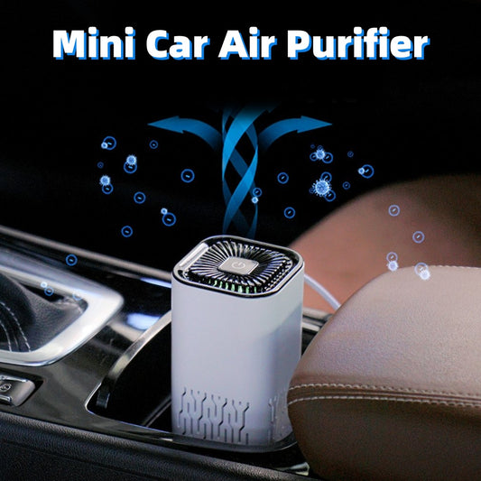 Purificateur d'air pour voiture, générateur d'ions négatifs portable, élimine le formaldéhyde, la poussière et la fumée, rafraîchit l'air pour la maison et la voiture