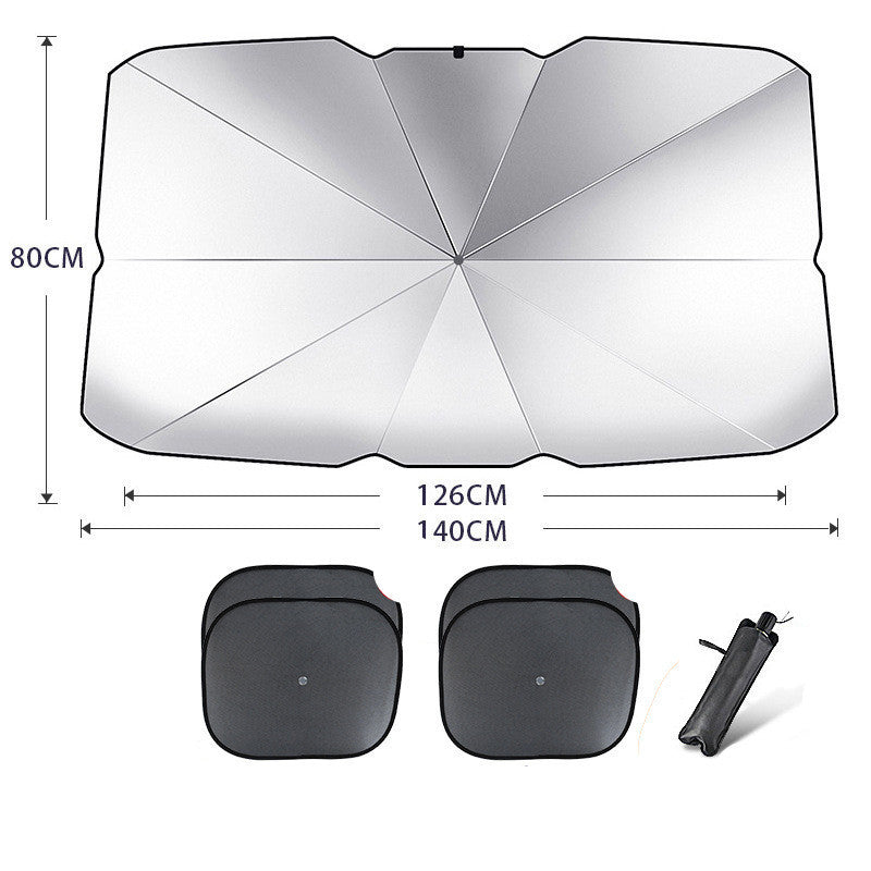 Parasol de protection UV pour pare-brise de voiture pliable, isolant thermique, couverture de fenêtre avant automatique, accessoire d'été pour l'intérieur