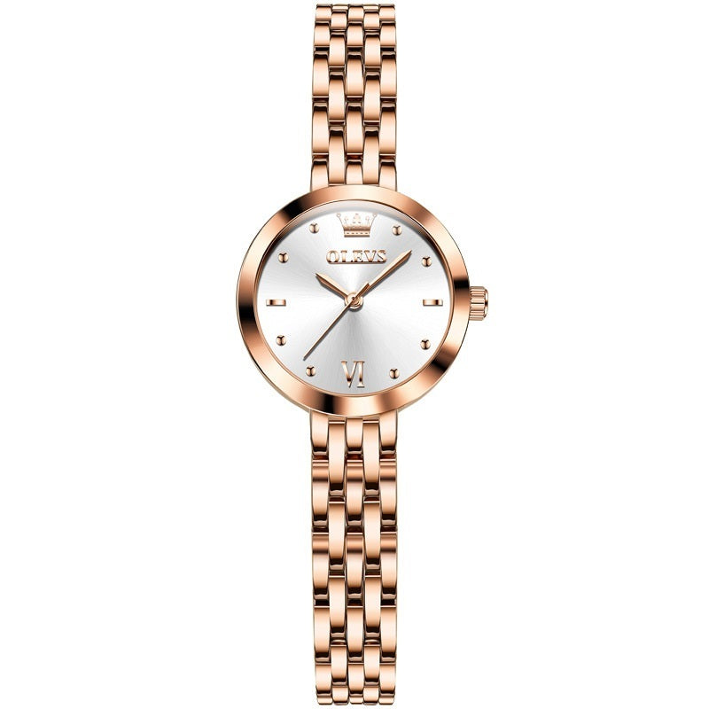 Montre pour femmes étanche en quartz, de style simple.