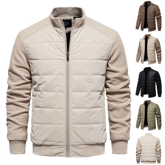 Mode Couture Manteau Personnalité Hiver Col Montant Fermeture Éclair Veste Vêtements Homme