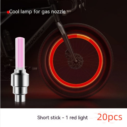 Néon Lumières Roue de Pneu Valve Cap Lumière LED Flash Pneu De Voiture Valve Caps Air Couverture Tire Rim Valve De Roue Tige cap Vélo Lumière