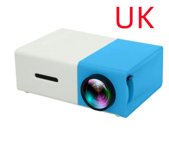 Projecteur portable 3D HD à domicile avec haut-parleur HDMI et port USB, mini projecteur YG300