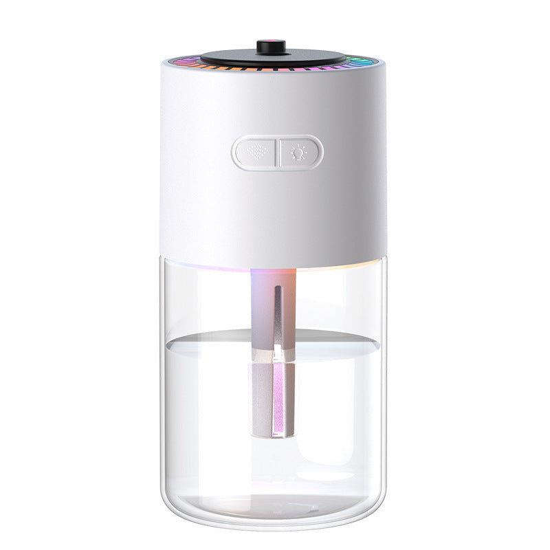 Nouvelle projection ciel étoilé lumière ambiante humidificateur petit portable anti-séchage brûlure voiture maison spray USB tête oscillante