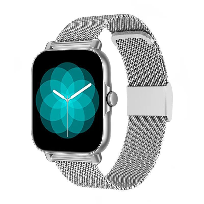 Montre intelligente compatible avec Bluetooth pour les appels, rappel de messages, suivi du rythme cardiaque et surveillance du sommeil.