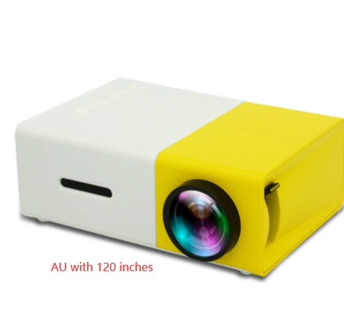 Projecteur portable 3D HD à domicile avec haut-parleur HDMI et port USB, mini projecteur YG300