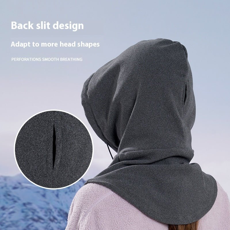 Écharpe en molleton thermique d'hiver masque de ski pour le cou, chapeau de capuchon plus chaud et coupe - vent Casquette d'équitation chaude Sports de plein air - Ivory Deals Market