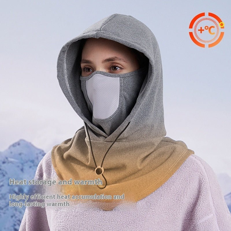 Écharpe en molleton thermique d'hiver masque de ski pour le cou, chapeau de capuchon plus chaud et coupe - vent Casquette d'équitation chaude Sports de plein air - Ivory Deals Market