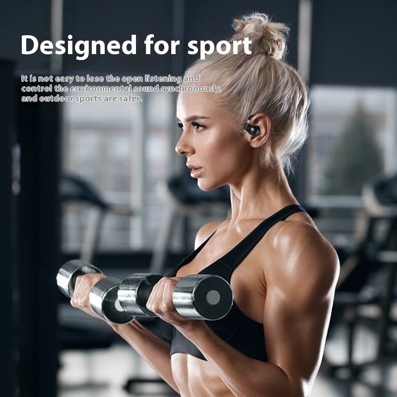 Écouteurs Bluetooth de sport avec affichage numérique intelligent et batterie ultra - longue durée, à porter autour des oreilles. - Ivory Deals Market