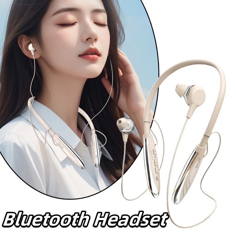 Écouteurs Bluetooth sans fil pour le cou avec son surround stéréo 9D, casque magnétique pour le sport, écouteurs suspendus au cou - Ivory Deals Market