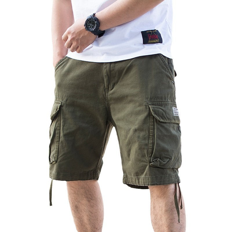 Shorts décontractés de couleur unie en grande taille pour le travail