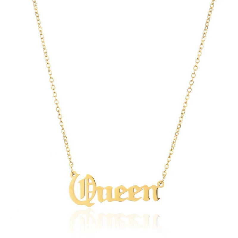 Pendentif anglais collier lettre