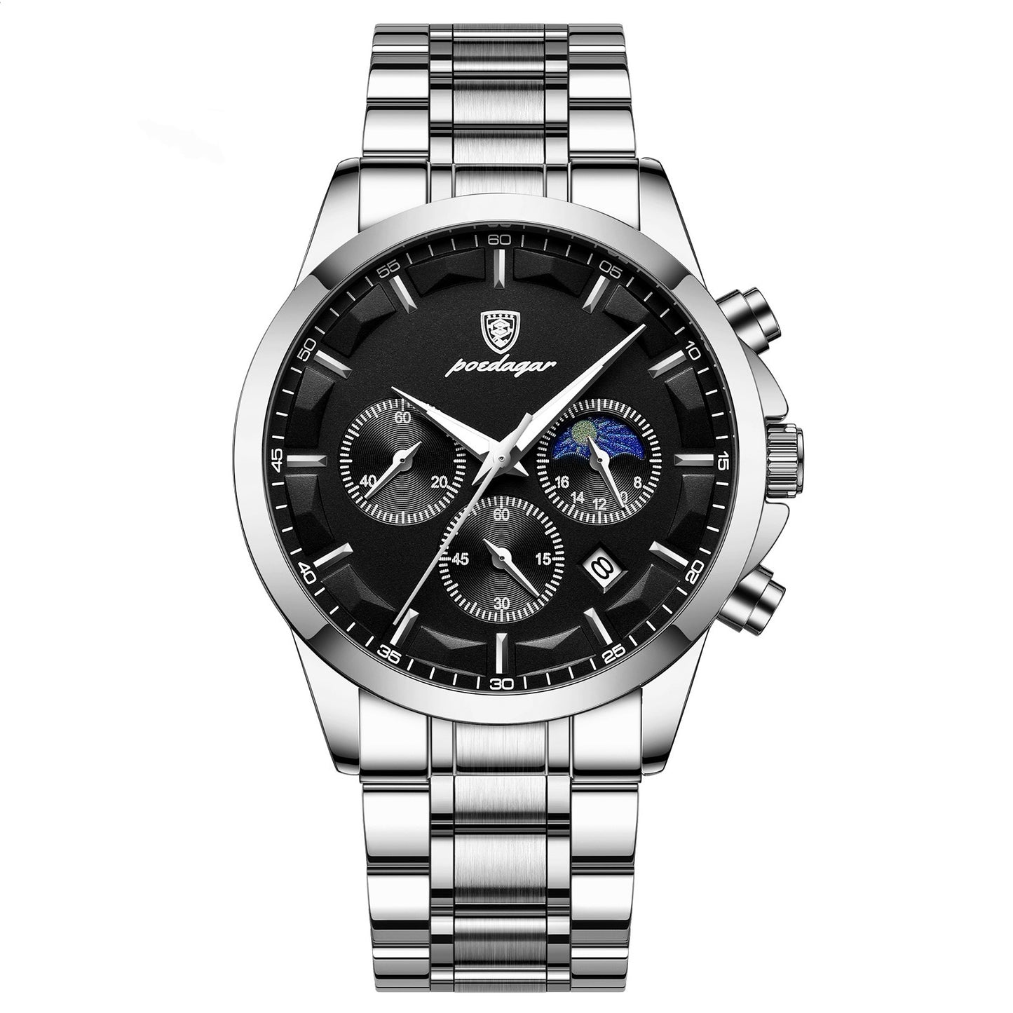 Montres de sport pour hommes, montre quartz multifonction étanche.