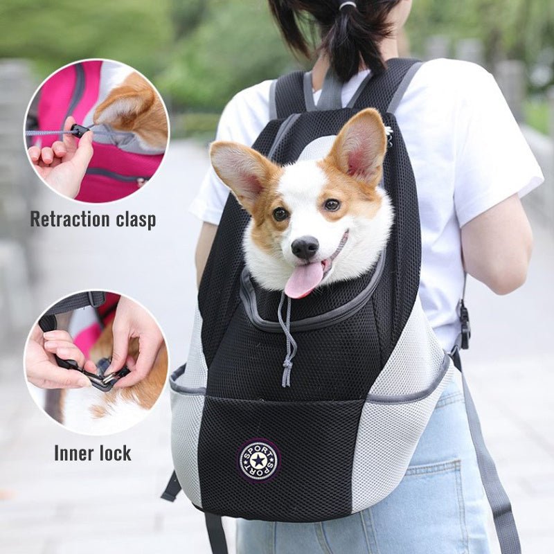 En plein air Pet Dog Carrier Sac Pet Chien Avant Sac - Ivory Deals Market