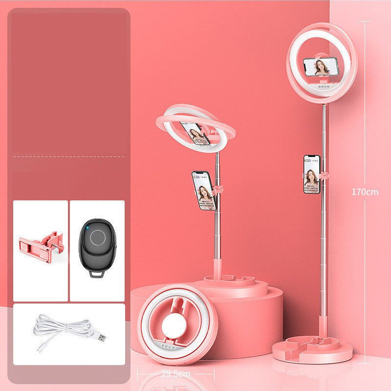 Ensemble accessoire de téléphone portable, Lumière de remplissage, Poteau télescopique, Miroir de maquillage + support pour téléphone portable - Ivory Deals Market