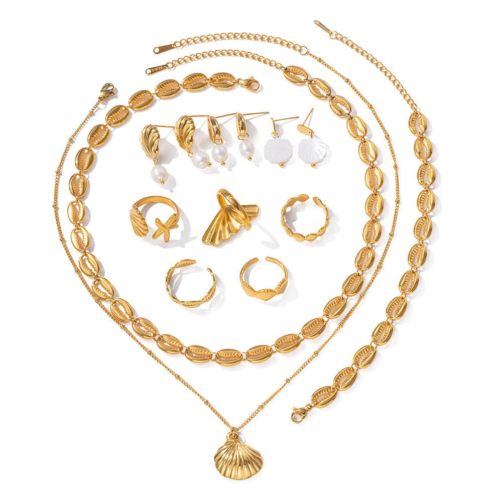 Ensemble Bijoux en forme de fruits de mer - Ivory Deals Market