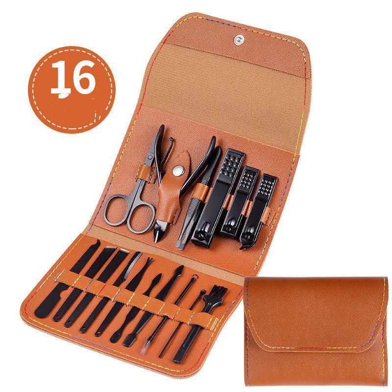 Ensemble de ciseaux professionnels, coupe - ongles, cure - oreilles, pince à peau morte, pince à ongles, couteau de pédicure, coupe - ongles pour les rainures des ongles - Ivory Deals Market