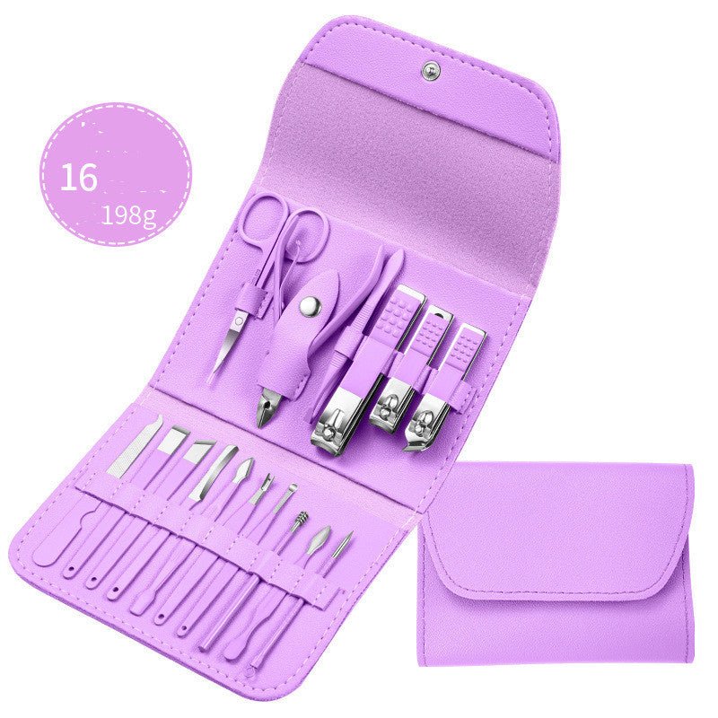 Ensemble de ciseaux professionnels, coupe - ongles, cure - oreilles, pince à peau morte, pince à ongles, couteau de pédicure, coupe - ongles pour les rainures des ongles - Ivory Deals Market