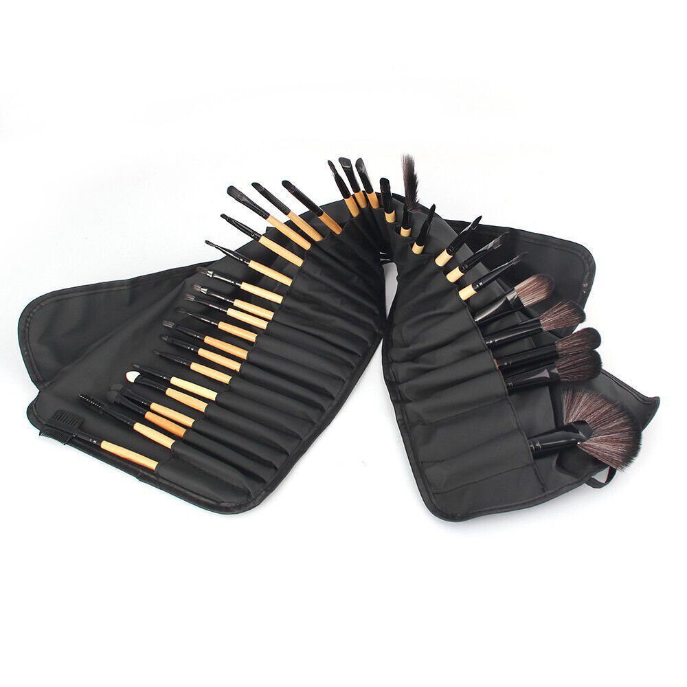 Ensemble de pochettes de pinceaux de maquillage, 32 pièces pour mélange de poudre Puff Outils cosmétiques professionnels - Ivory Deals Market