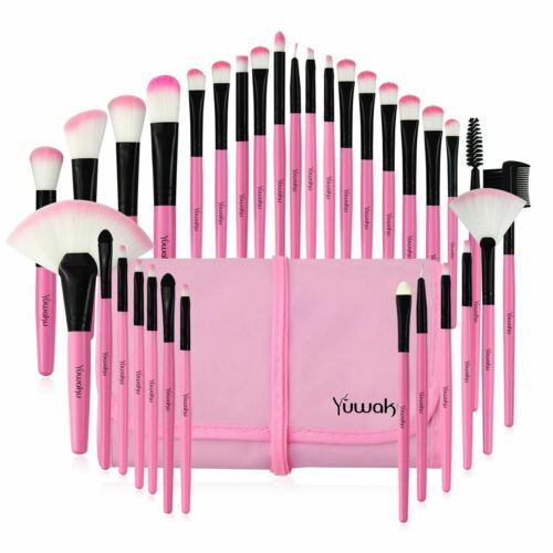 Ensemble de pochettes de pinceaux de maquillage, 32 pièces pour mélange de poudre Puff Outils cosmétiques professionnels - Ivory Deals Market