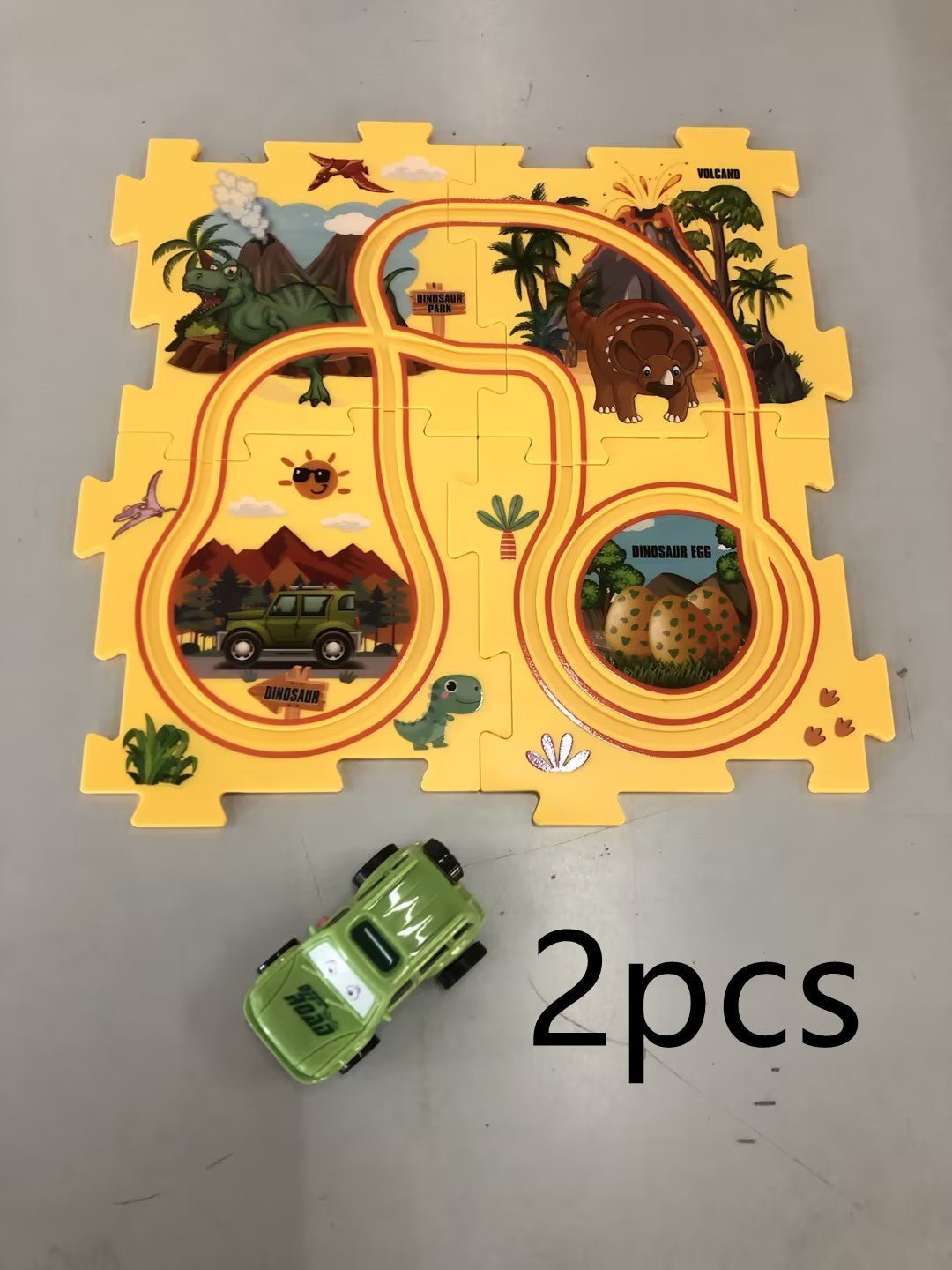 Ensemble de puzzle pour enfants, assemblage DIY d'un speeder électrique de chemin de fer, voiture électrique automatique pour scène de ville sur rail, jouet éducatif de construction. - Ivory Deals Market