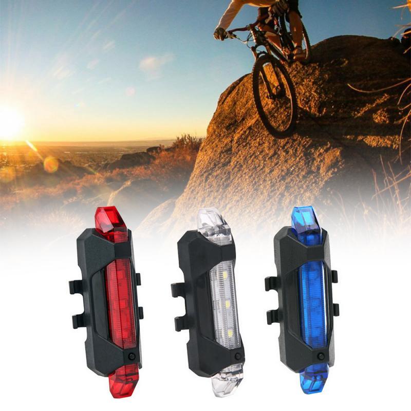 Ensemble d'éclairage USB rechargeable pour vélo, comprenant un phare avant et un feu arrière pour vélo de montagne - Ivory Deals Market