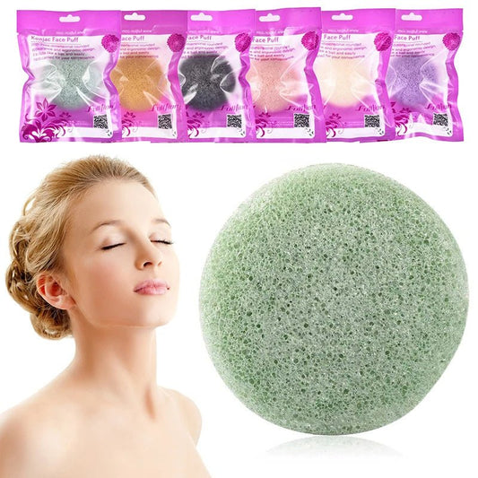 Éponge de nettoyage du visage en forme de konjac naturel. - Ivory Deals Market