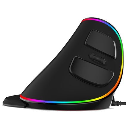 Escargot ergonomique vertical RGB souris filaire à main - Ivory Deals Market