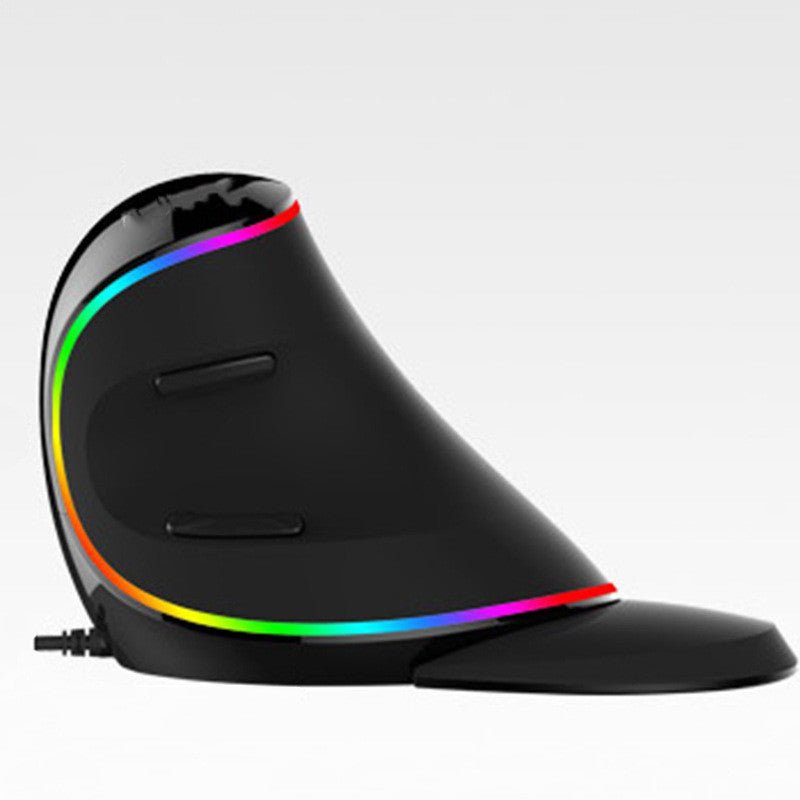 Escargot ergonomique vertical RGB souris filaire à main - Ivory Deals Market