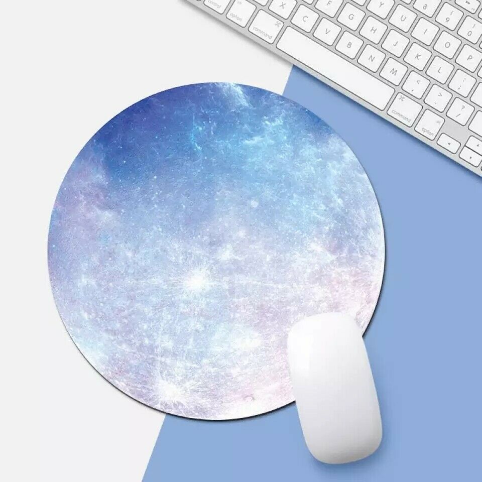 Espace Rond Souris Pad PC de Jeu Non Slip Souris Tapis Pour Ordinateur Portable Ordinateur portable Gaming Mouse Pad - Ivory Deals Market