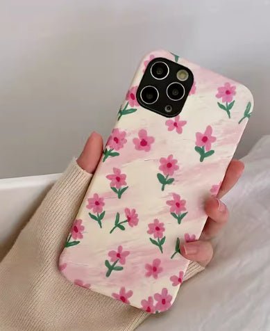 Étui de téléphone portable avec un maquillage de base simple et floral - Ivory Deals Market