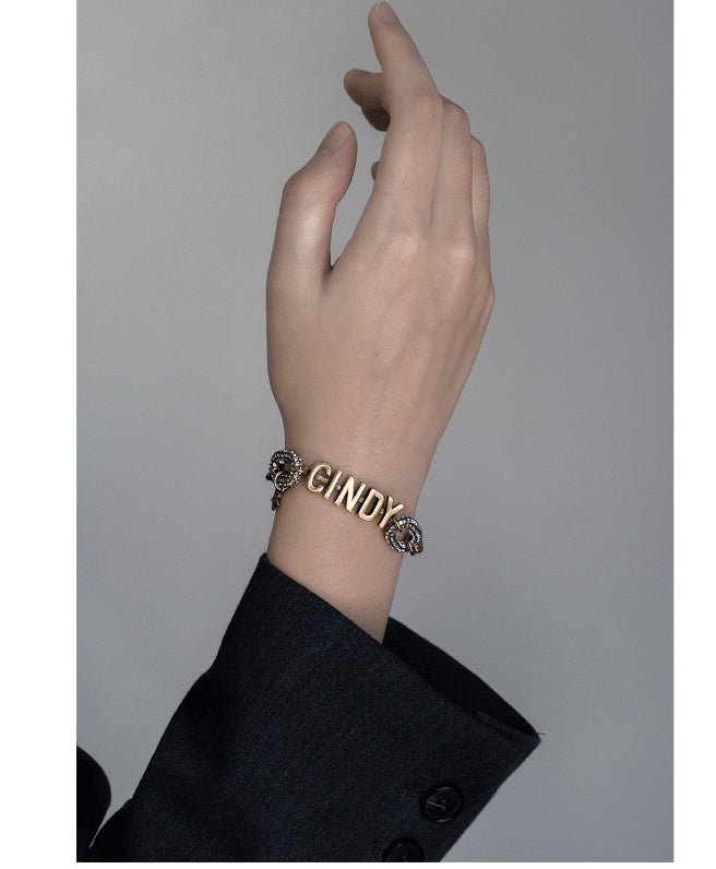 Européen Et Américain De Mode Tendance Avec Diamant Bronze Chaîne Bracelet - Ivory Deals Market