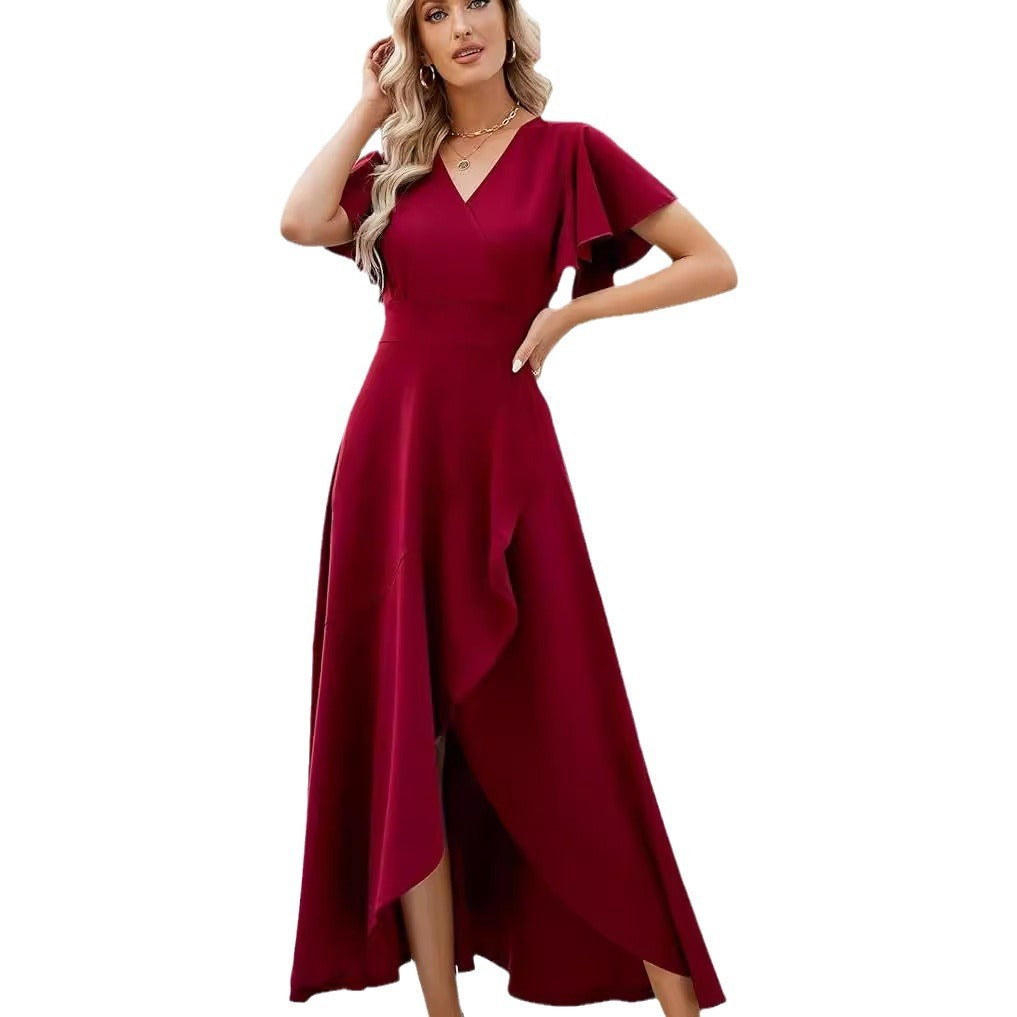 Robe de soirée femme en satin européen et américain