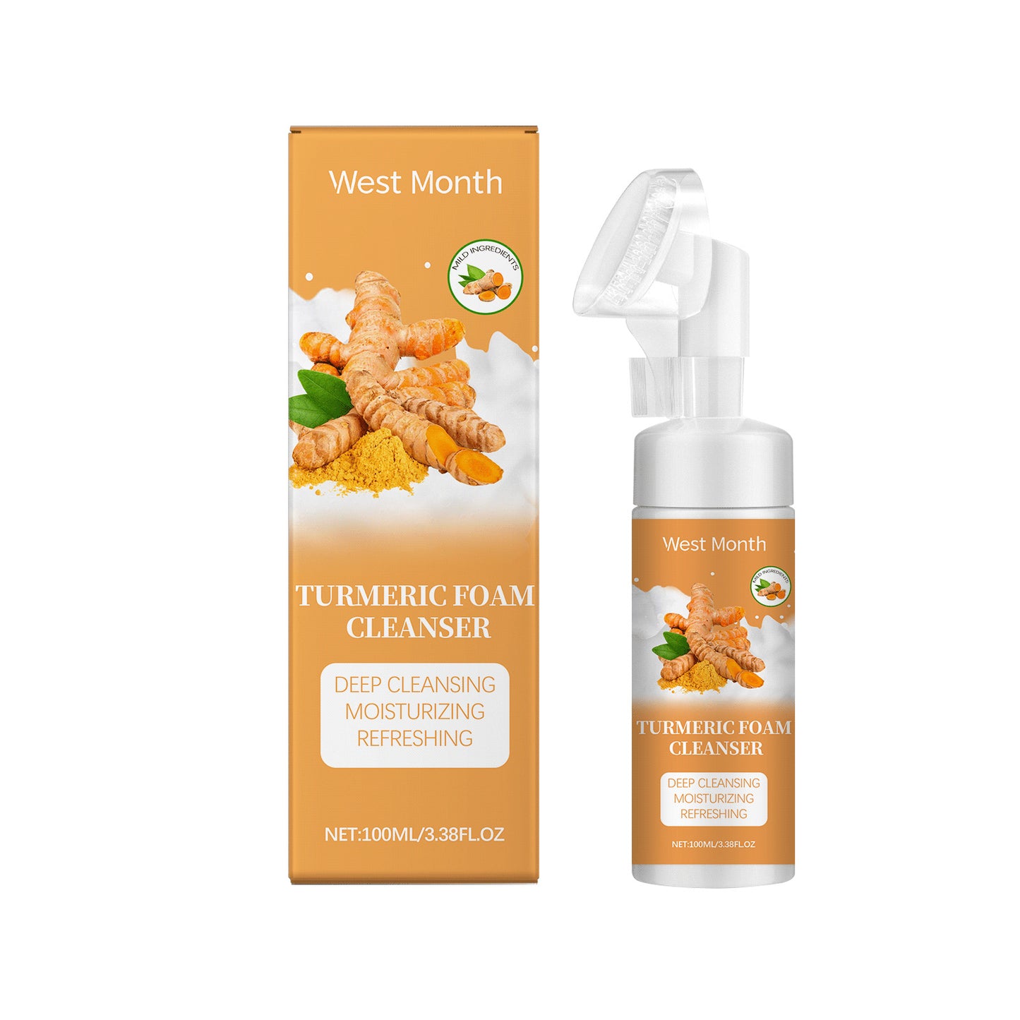 Nettoyant pour le visage en mousse de vitamine C