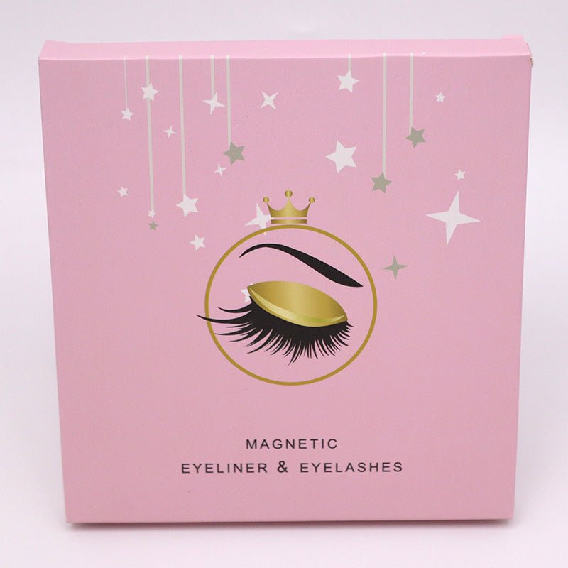 Faux cils magnétiques avec eye - liner, longue tenue, effet mink, imperméables, réutilisables pour le maquillage. - Ivory Deals Market