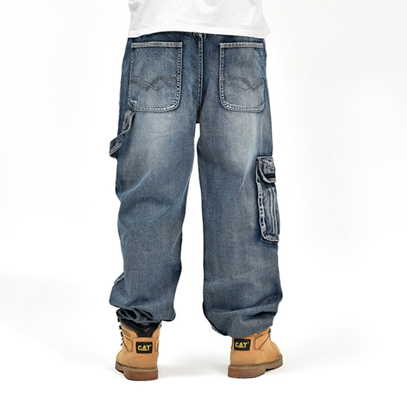 Pantalon de skateboard grande taille pour homme en surpoids