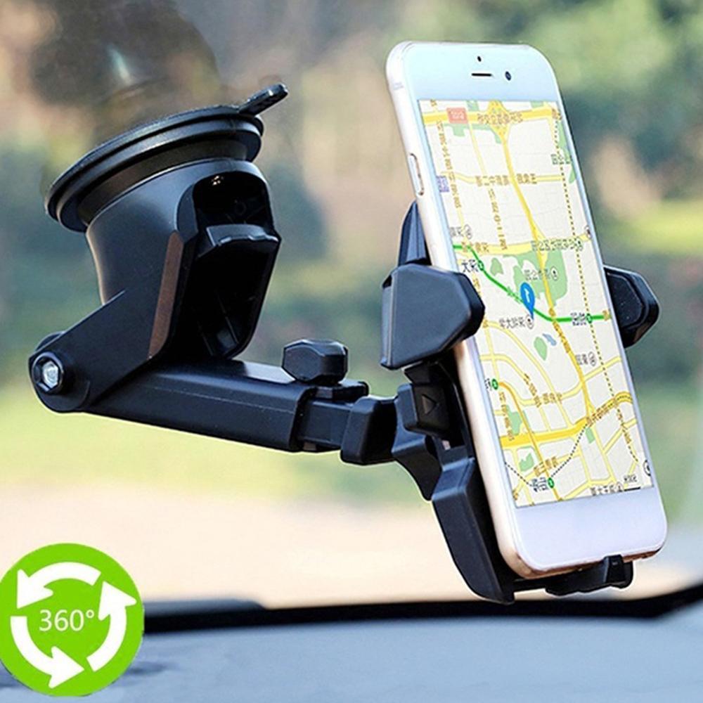 Support universel pour téléphone portable pare-brise dans la voiture, support réglable pour téléphone portable avec ventouse pour voiture